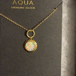 18k gold plated sterling silver Aqua Necklace